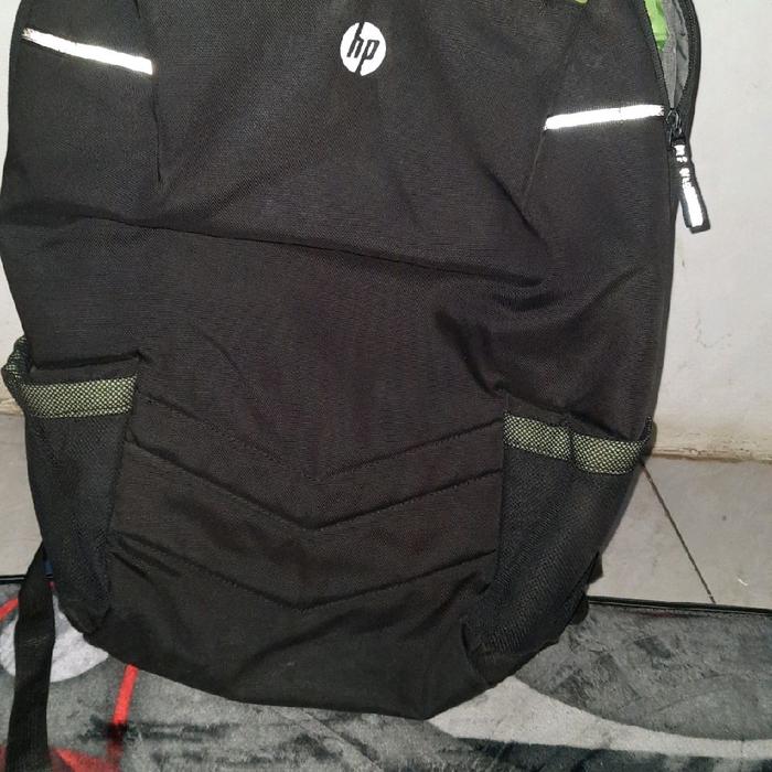 HP Tas Ransel HP PSVILIUN Gaming dengan Desain Hitam dan Detail Hijau Pria