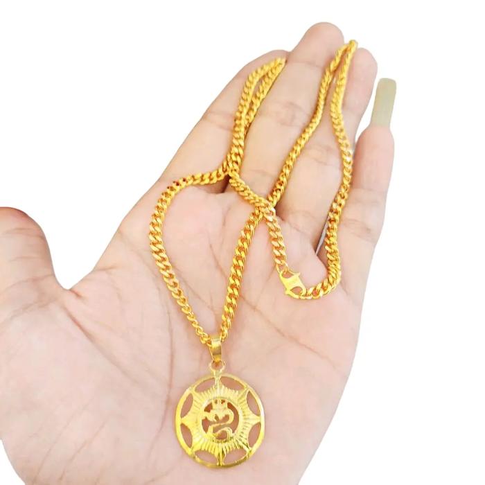 Kalung+liontin omkara/swastika
