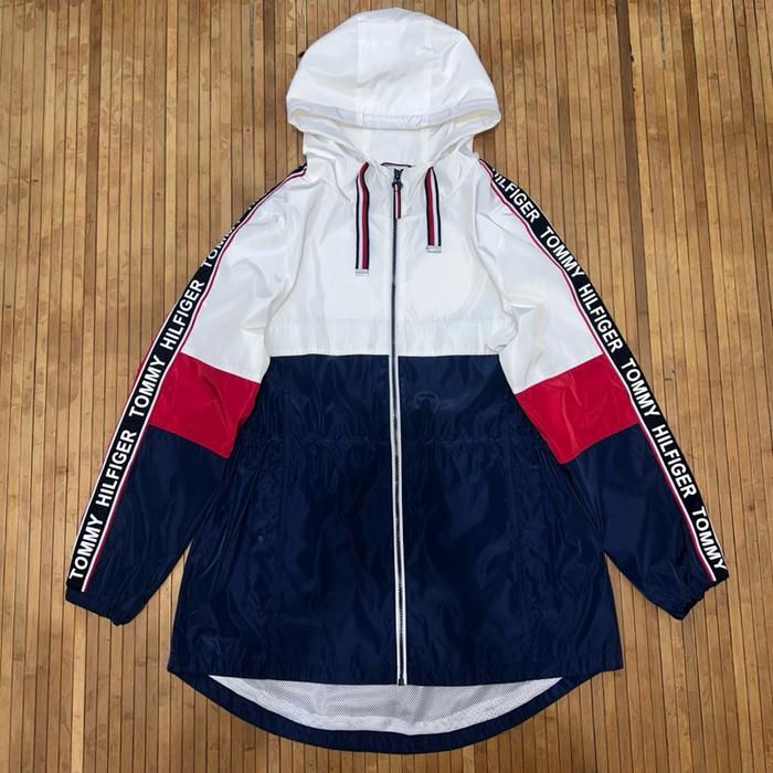 TOMMY HILFIGER ANORAK COLORBLOCK WINDBREAKER TAPED PARKA JACKET & COATS play cdg prada ysl