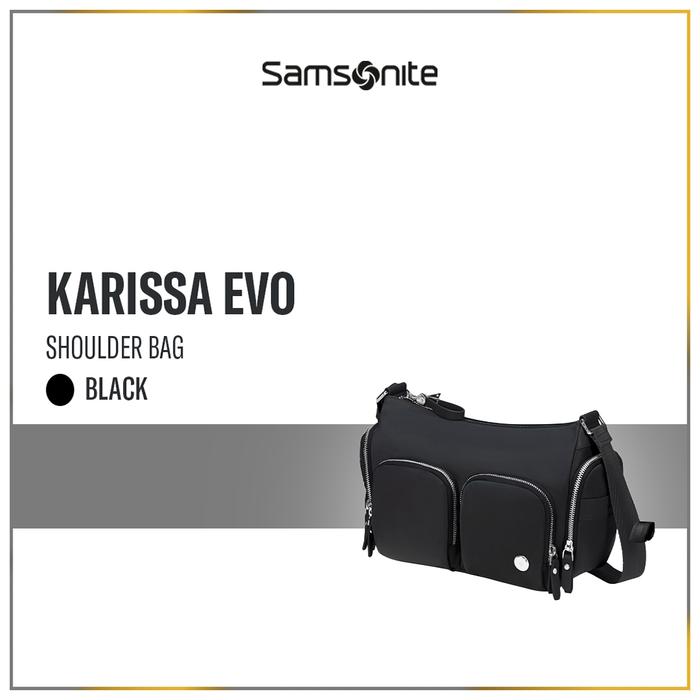 Samsonite Karissa Evo Shoulder Bag Multi Pocket - Black