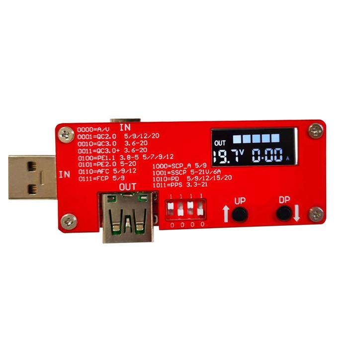 Qc3.0 Multi Protocol Fast Charge Tester Decoy Voltmeter Trigger