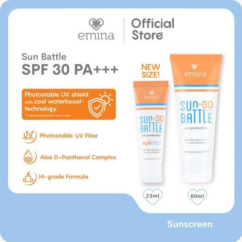 EMINA SUN Protection SPF30 PA+++  / Sun Battle SPF30 PA+++ 60ml 23ml / Skin Buddy SPF30 PA+++ 60 ml/