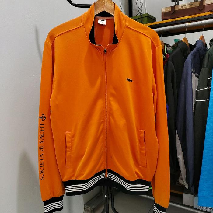 Jaket Tracktop Fila Orange Original