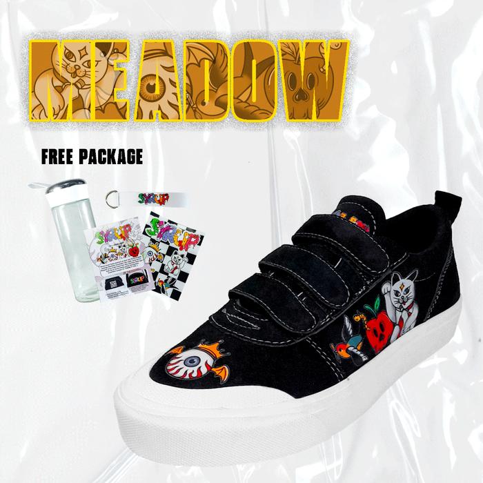 SRYUP SUPPLY l MEADOW SLIPON SYRUP X IRVINE JASTA lSEPATU VELCRO PRIA WANITA FREE TUMBLER