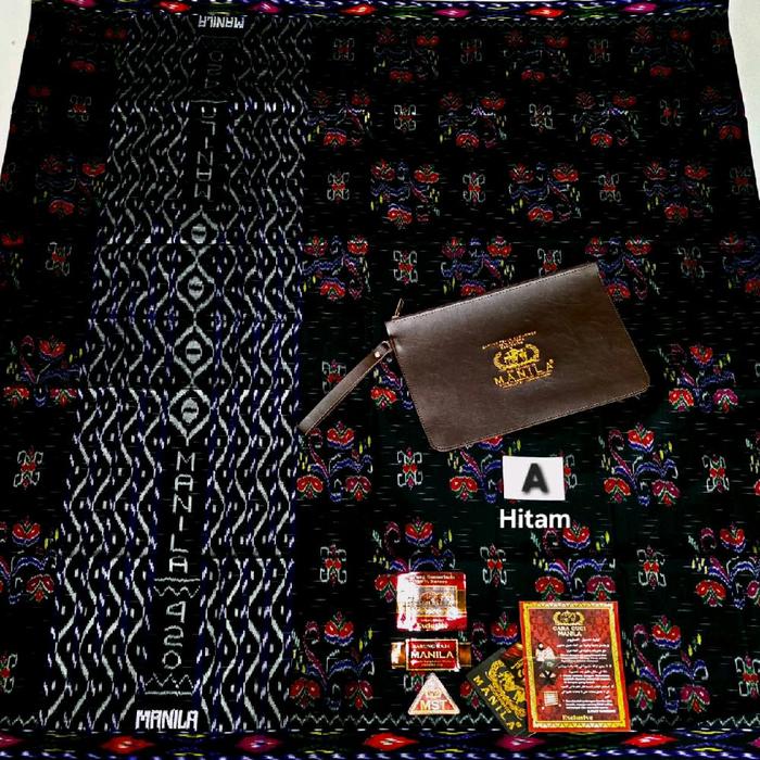 SARUNG MANILA MST FULL SUTRA BENANG 420 JAHIT TENGAH