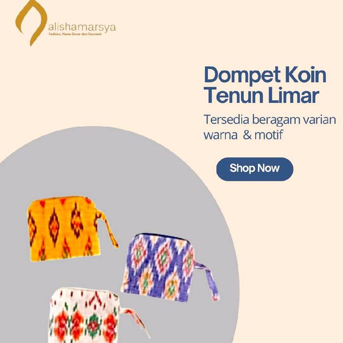 Dompet Koin Limar Kain Palembang