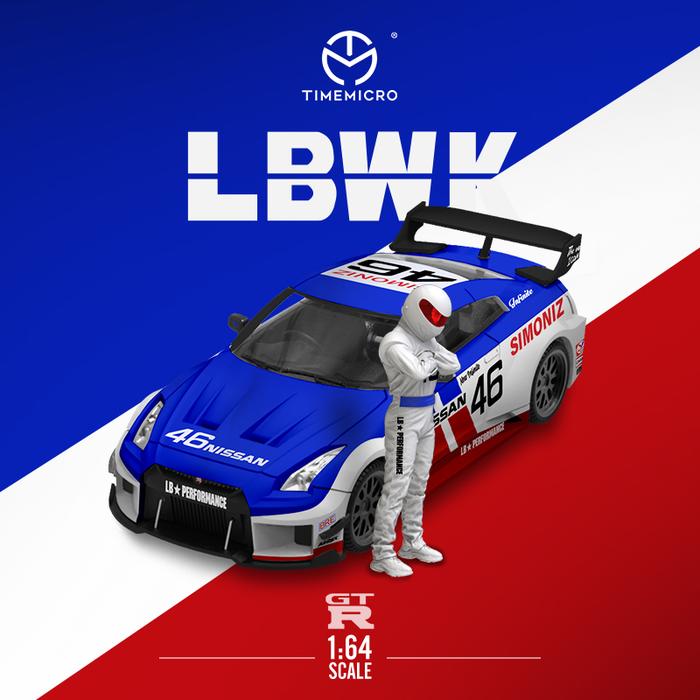 Time Micro 1:64 Nissan GTR R35 3.0 LBWK #46 Diecast Model Car