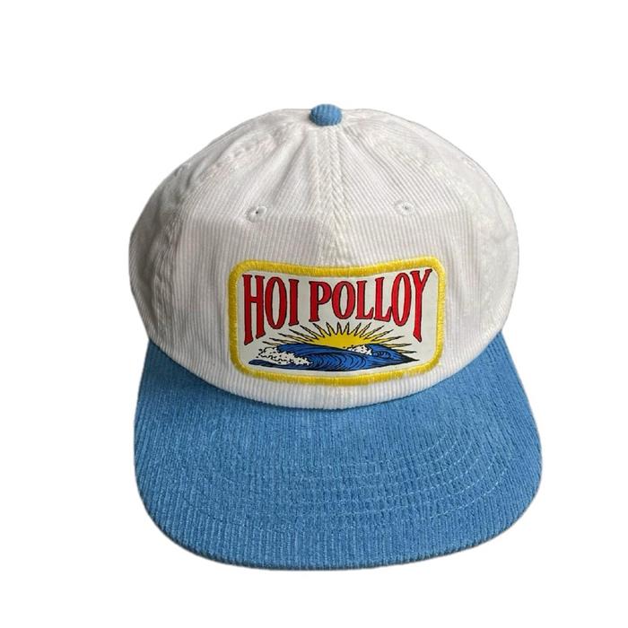 TOPI CORDUROY - HOI POLLOY (BIRU TUA PUTIH)
