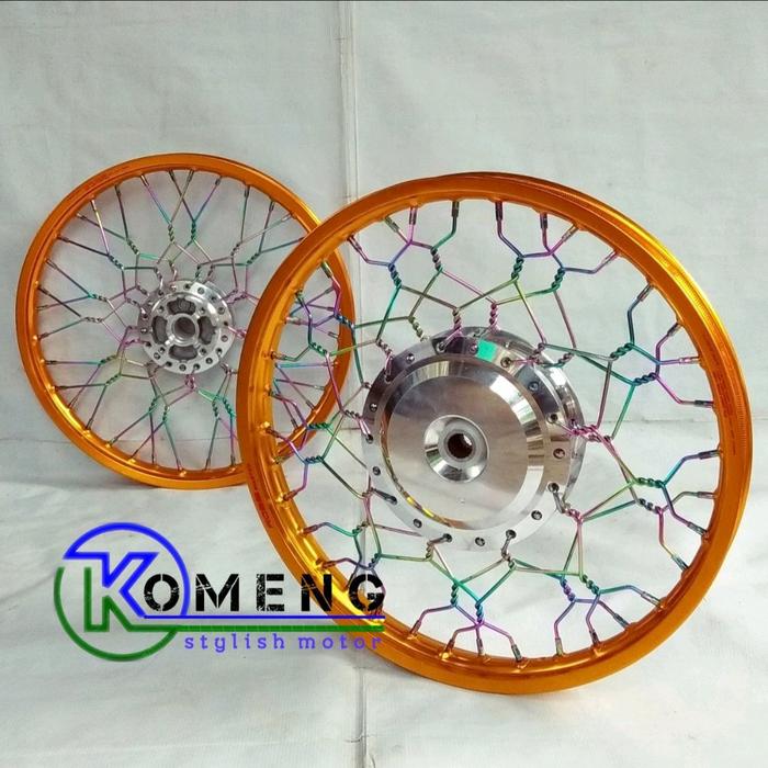 velg variasi beat fi / Scoopy / vario 110 jari-jari kepang siap pasang | Komeng stylish motor