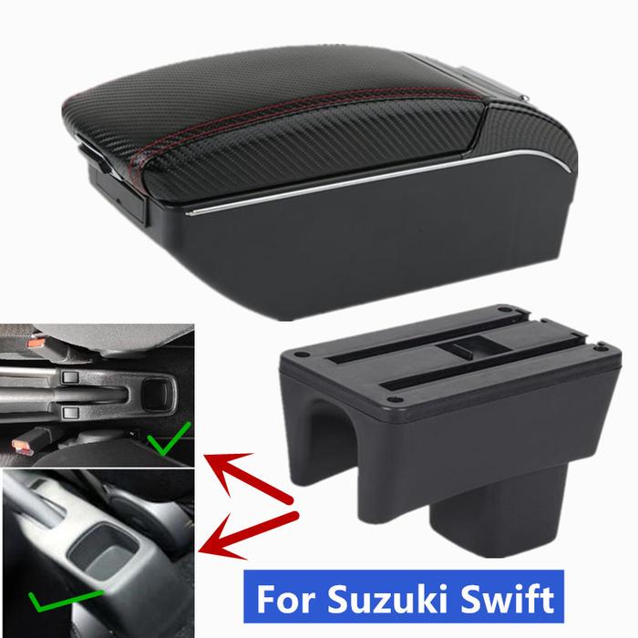 carbon fiber For Suzuki Swift 2005-2023 Armrest box For Suzuki Swift
