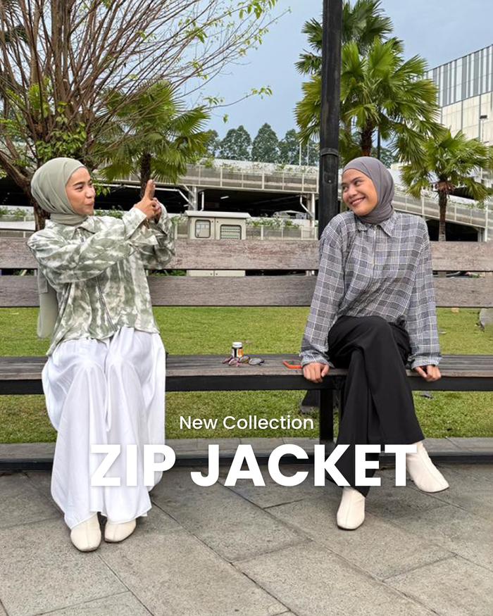 HIJABYULVA ZIP JACKET // JACKET CROP // CROP TOP