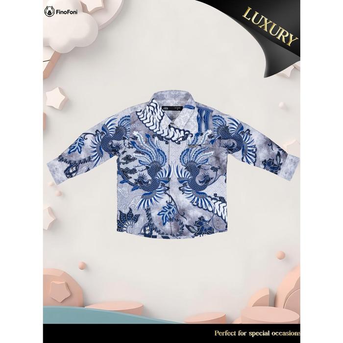 Laskala x FinoFoni Lokananta Kemeja Batik Anak Laki-laki Lengan Panjang