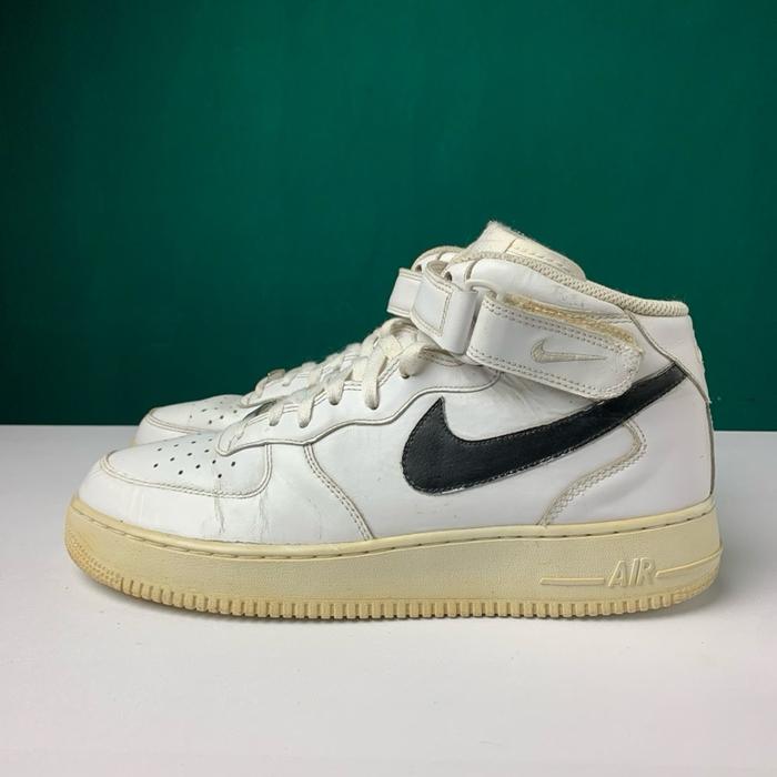 Sepatu second nike af1 high full white size 44