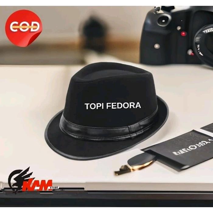 TOPI FEDORA KULIT DOMBA ASLI TOPI TOMPI TOPI LAKEN PRIA TOPI FEDORA KULIT