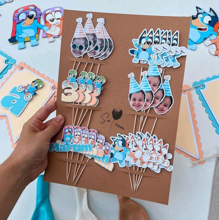 1 set cake toppers custom / cake toppers ultah /cake toppers ulang tahun