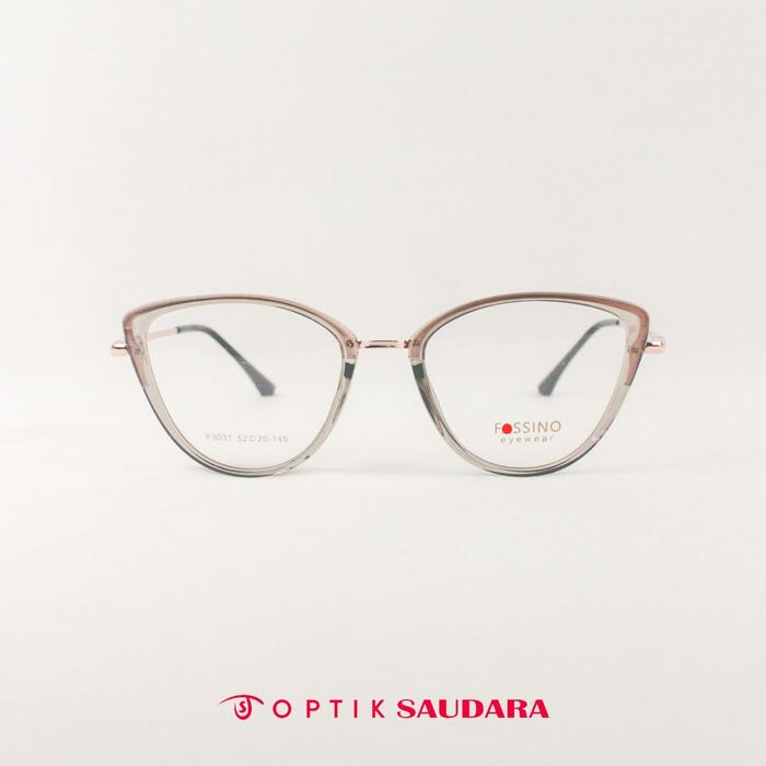 Optik Saudara - Frame Fassino - Kacamata Wanita Model Cat Eye Super Stylish F FAS3031 C3 52