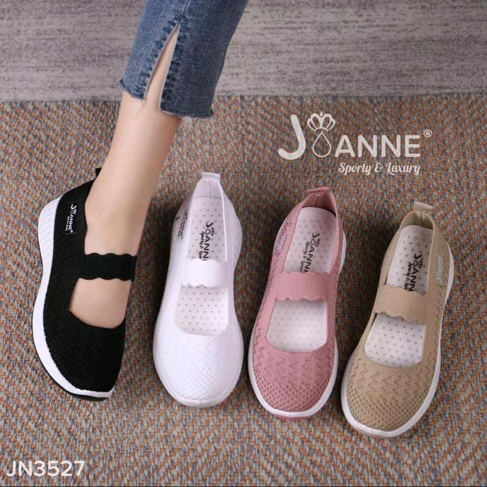 #JN3527 Ready sepatu JOANNE FlyKnit Flats Shoes #JN3527