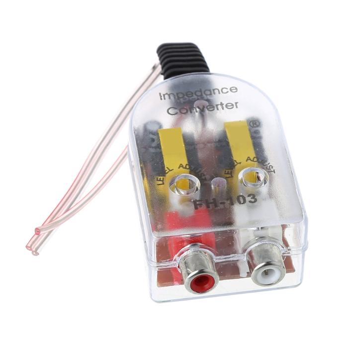 2021 New 12V RCA Car Stero Radio Converter Speaker High To