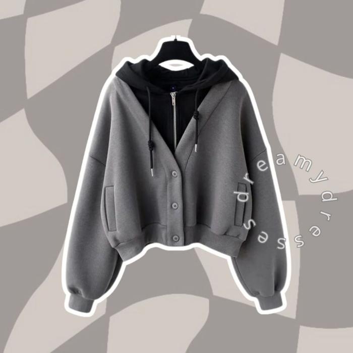 One Set 60 - Outfit Study Tour OOTD Cewe Mamba Setelan Wanita Korea Set Celana Cargo Set Wanita Keki