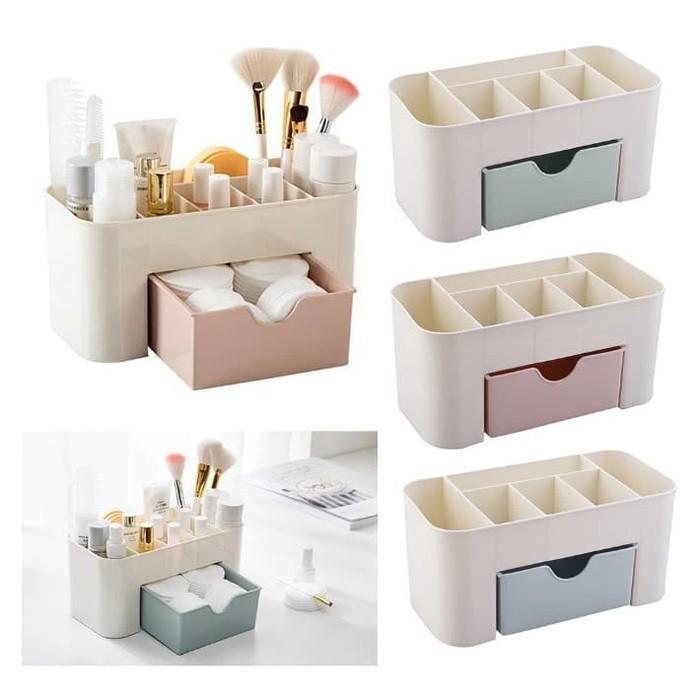 rak kosmetik plastik serbaguna organizer make up rak remot tv pena