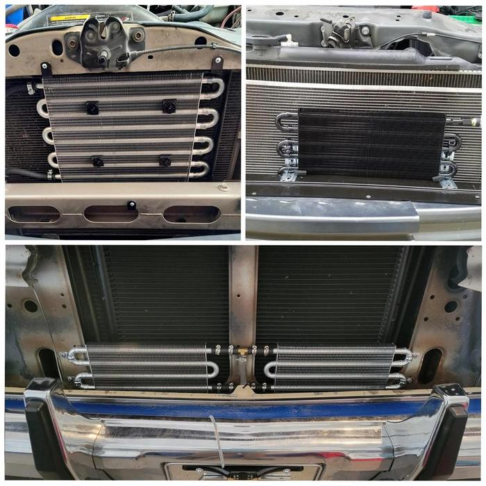 Universal Mobil Aluminium Oil Cooler Transmisi Pendingin Oli Transmisi Otomatis-Manual Radiator Konv