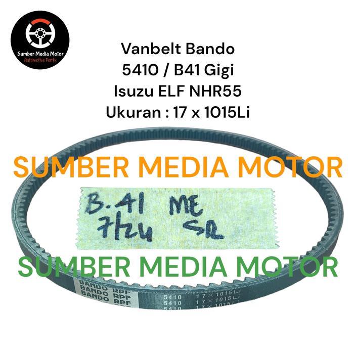 Bando Vanbelt 5410 / B41 Gigi Ukuran 17 x 1105 Li Isuzu ELF NHR55 Engkel, Mitsubishi Fuso PS190, Mit