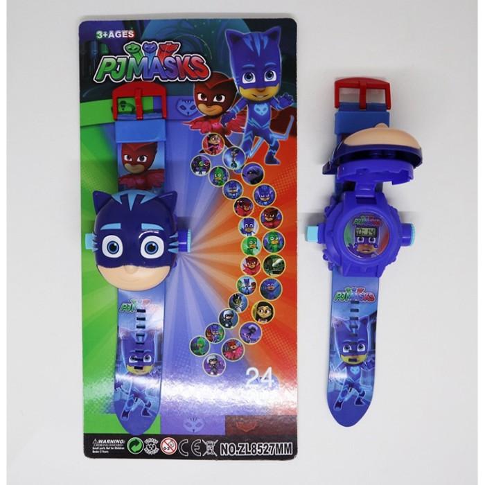[TERLARIS] JAM TANGAN PROYEKSI KEPALA BESAR MOTIF PJ MASK CATBOY