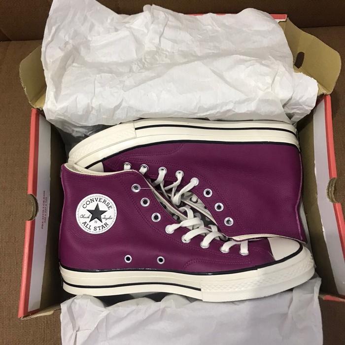 Converse Chuck Taylor 70s high leather red maroon violet size 43 ORIGINAL