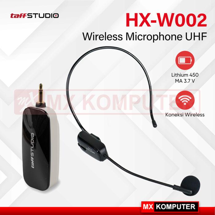 Wireless Microphone UHF Call Center with Transmitter HX-W002 TaffSTUDIO