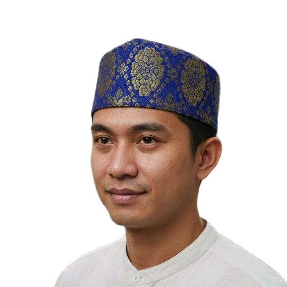 Peci Songkok Pria Malaysia Motif Batik Songket Kualitas Premium untuk Tampilan Elegan dan Tradisiona