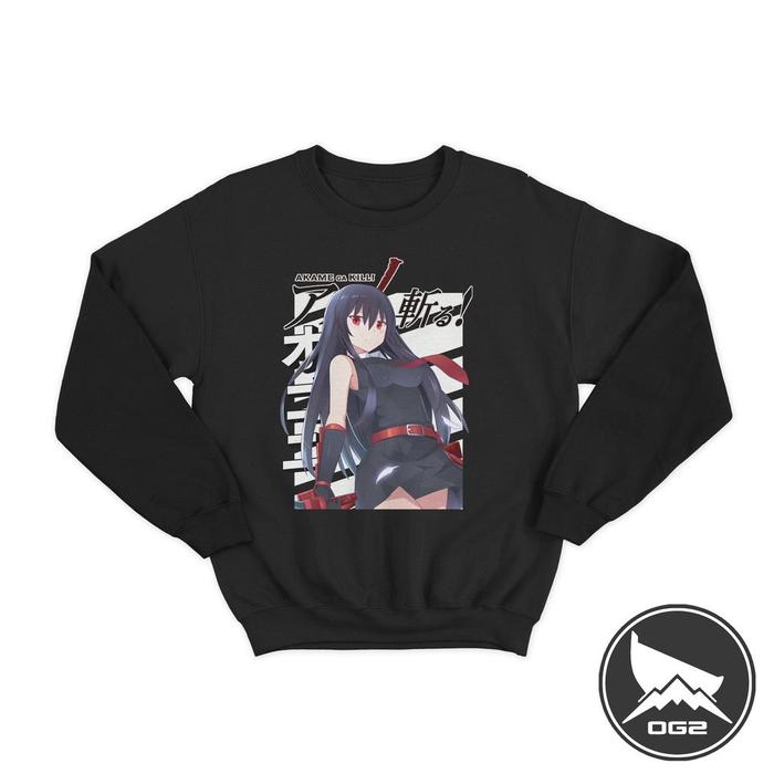 Sweater anime akame ga kill killer waifu a137 sweater OG2 2D A