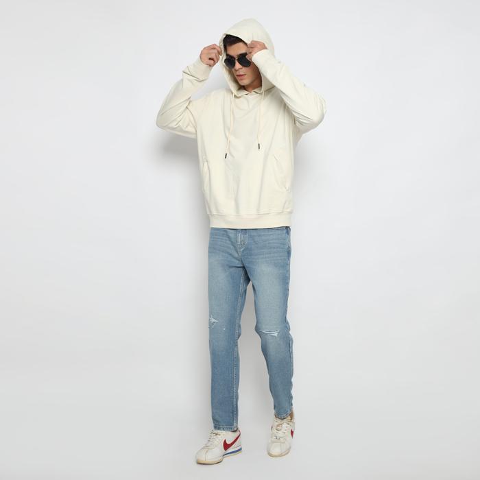 Larusso - Bruno Oversized Basic Hoodie - Cream