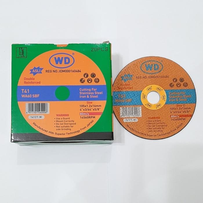BATU GURINDA POTONG WD/BATU POTONG WD/ BATU POTONG BESI 4x1.2 isi 20pc