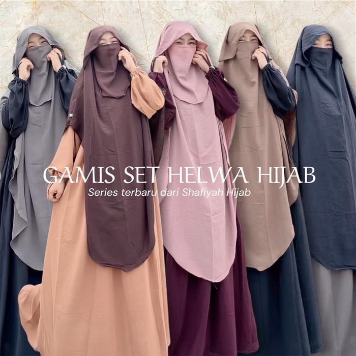 GAMIS SET HELWA HIJAB SERIES TERBARU DARI GAMIS SET SHAFIAH HIJAB
