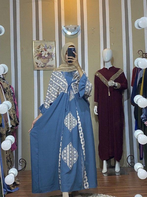 pusat konveksi daster panjang wanita motif cantik bahan katun murah pekalongan