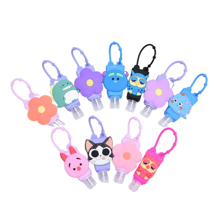 1PCS 30ml Cute Silicone Mini Hand Sanitizer Hand Gel Holder Portable