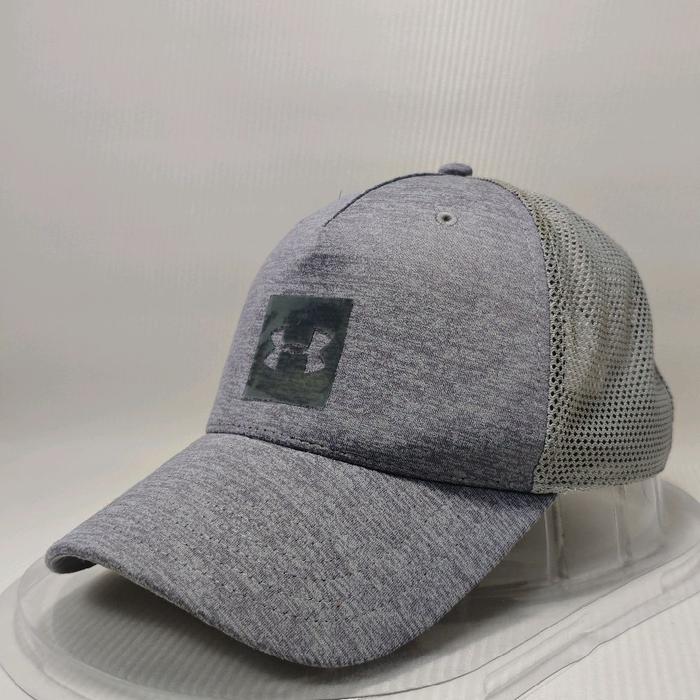 Topi Under Armour Trucker Grey Performance Cap Original Sport