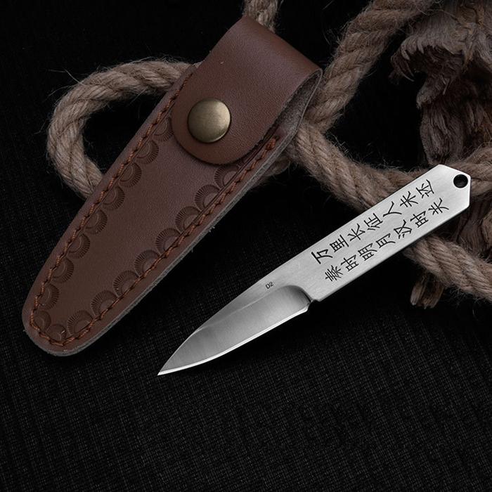 Fixed Blade Knife D2 steel small straight knife carving Chinese