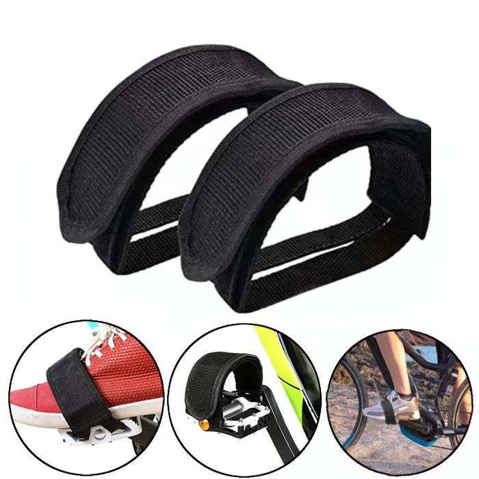 2pcs Strap Sepeda Strap Pedal Fixie Nylon Tali Pedal Sepeda Pedal Toe Clip Strap Fixie Cmx Cleat Toe