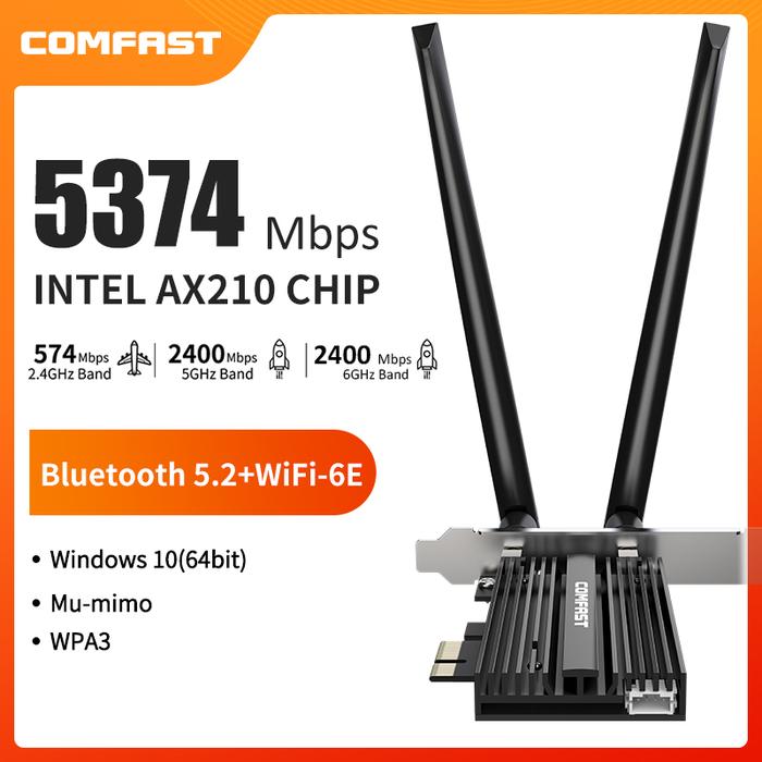 CF-AX210 PRO 5374Mbps Wireless Desktop PCI-e For Intel AX210 NGW Card
