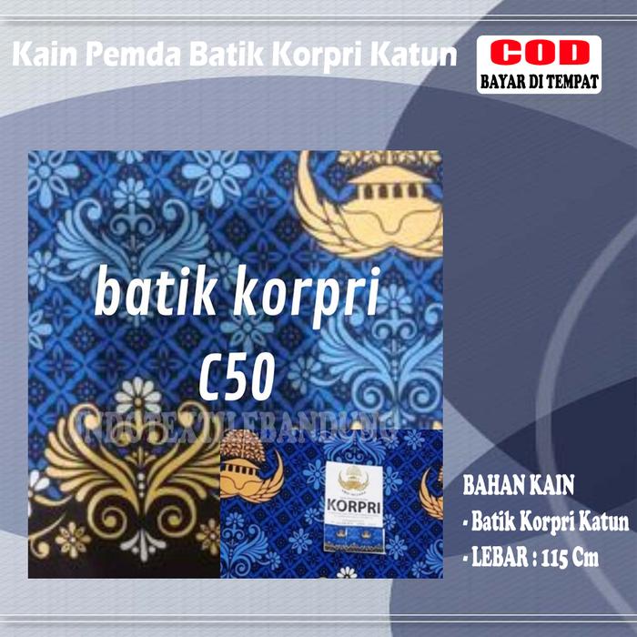KAIN KORPRI MOTIF TERBARU 2022 RESMI BATIK SERAGAM KAIN KORPRI merah wanita