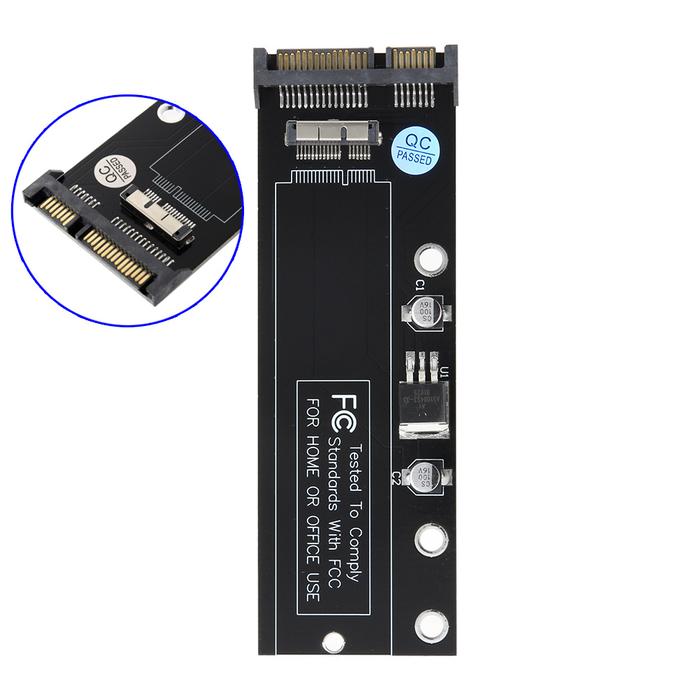 Replacement 12+6 Pin SSD HDD to SATA Hard Drive Adapter for Apple