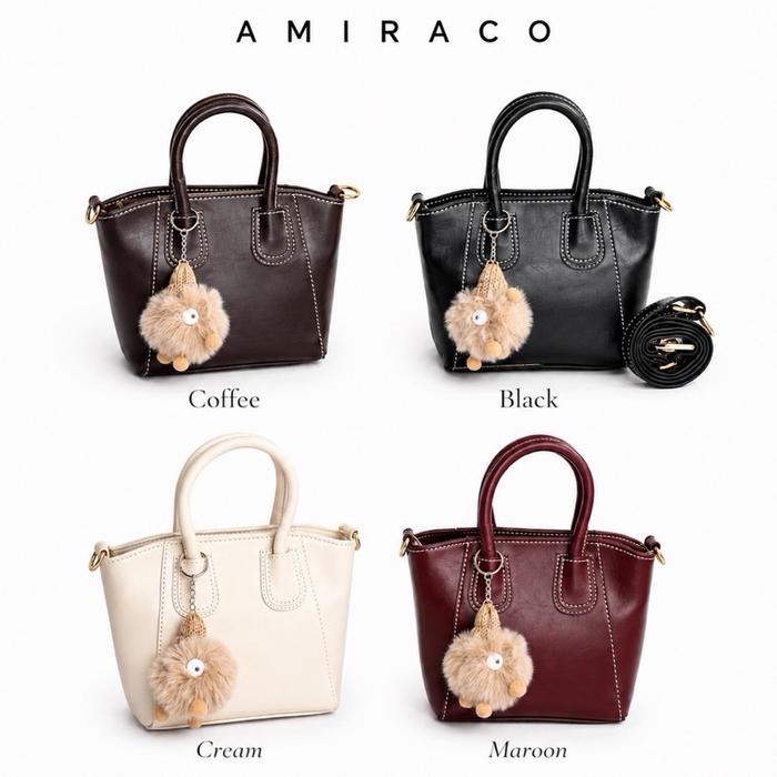 By AMIRACO - NATE Bag Selempang Wanita Gratis Gantungan Boneka Size 15x16cm