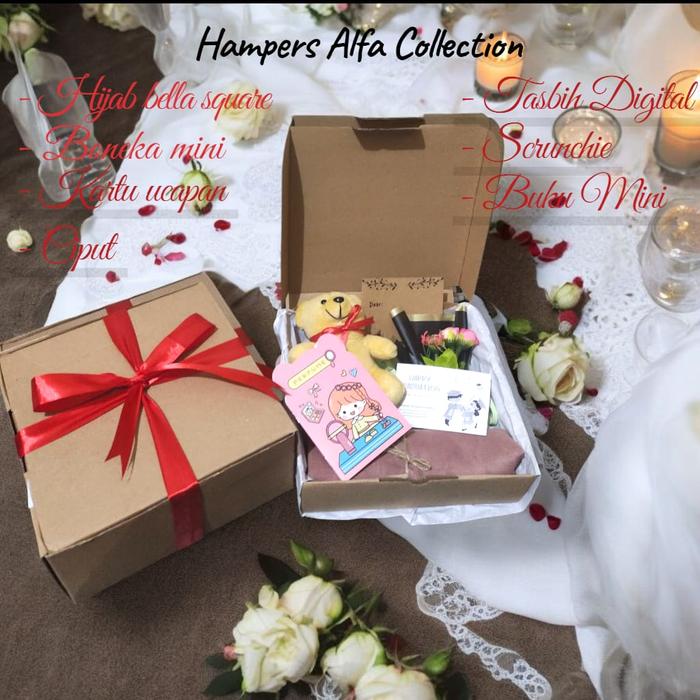 Hampers Hijab Box| Hampers kerudung cewek | buket mini
