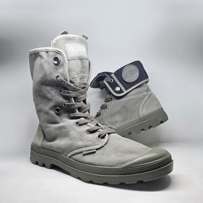 Size 44,5 | PALLADIUM Sepatu Boot Canvas Denim Pria Rolltop