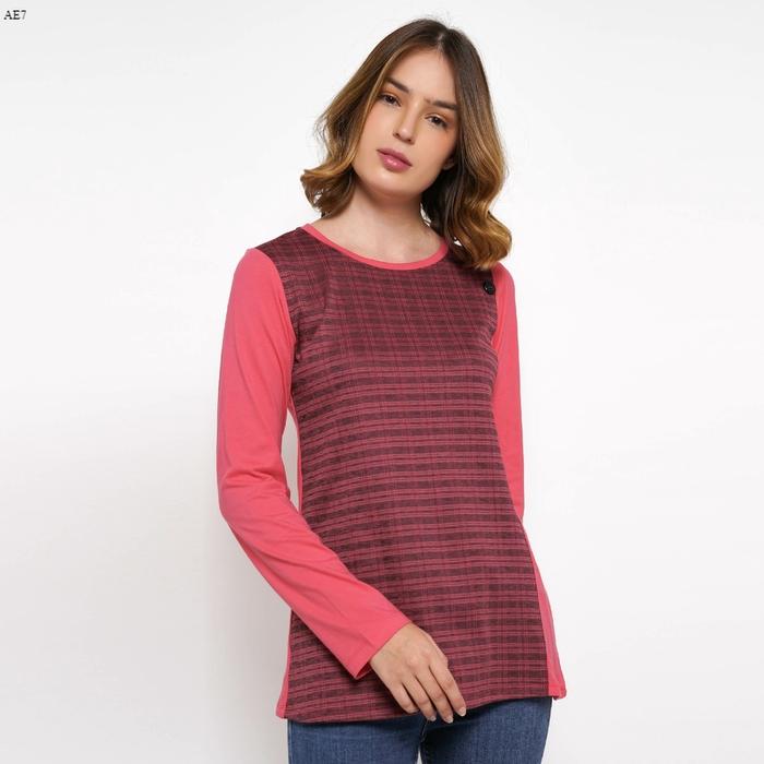 Kaos Cewek Baju Wanita Cressida  - EFYK.C12053 Panjang Ladies Atasan Tshirt