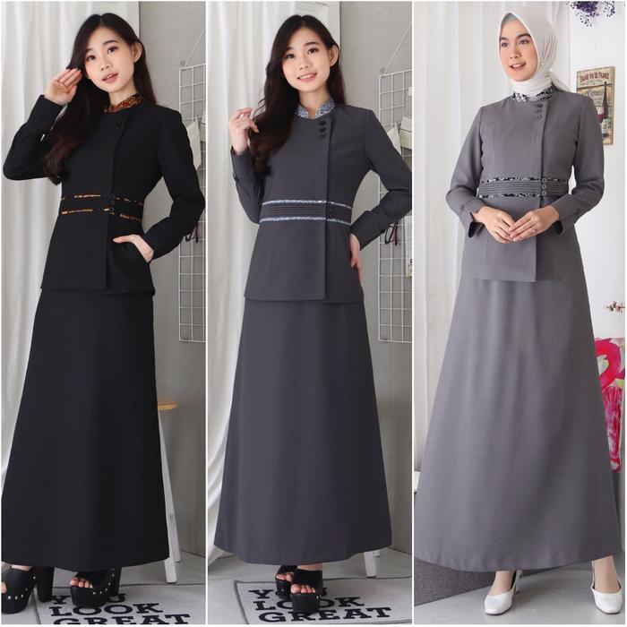 BLAZER WANITA B&V / Baju PDH PNS Wanita / Seragam Pemda / Blazer Kerja Wanita / Baju Seragam Guru -
