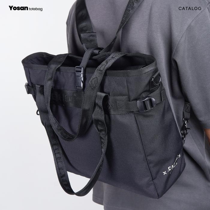 UNTUK ANDA CAGHO I YOSAN TOTEBAG BLACK I SLINGBAG PRIA L RANSEL BACKPACK I TOTEBAG ANTI AIR I TAS SE