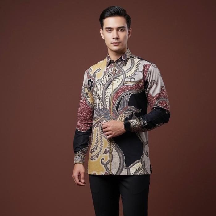 Batik cantieq Exclusive - CAKRANEGARA | Batik Pria Sutra ATBM Eksklusif β Semi Jas Formal Bernuansa