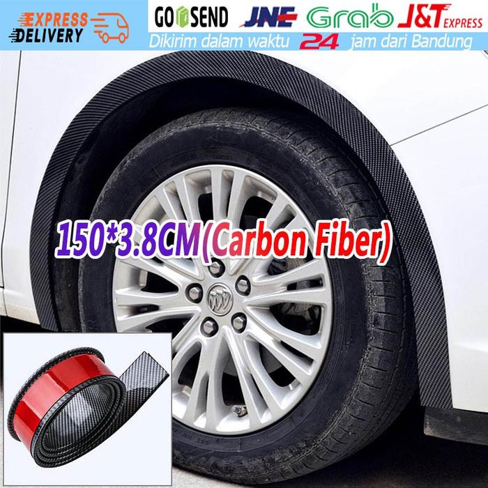 5D 38mm Carbon Pelindung Over Fender Roda Ban Mobil Car List Fender Protector Anti Gores Guard